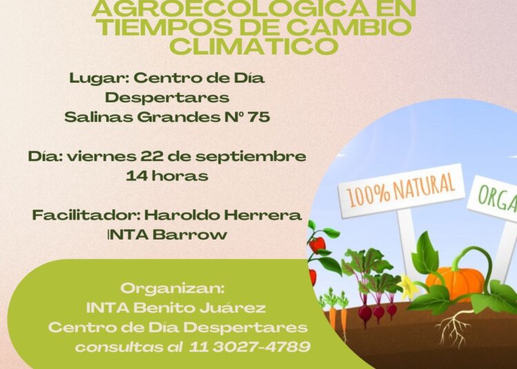 Charla sobre producción hortícola en tiempos de cambios climáticos