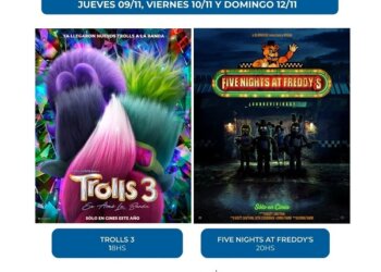 Desde hoy Trolls 3 y Five nigths At Freddys los film en la cartelera del Marinelli