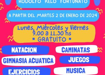 Mañana comienza la Colonia Municipal de Adultos Rodolfo «Kelo» Fortunato