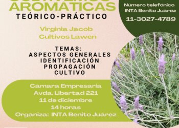 INTA Benito Juárez organiza un taller sobre el cultivo de aromáticas