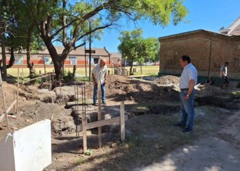 El intendente Julio Marini visitó obras en construcción de nuestra localidad