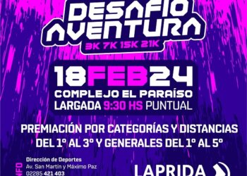Se viene el VIII Desafío Aventura 2024 en el Complejo El Paraíso de Laprida