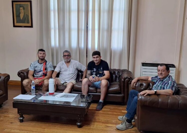 El Intendente Julio Marini recibió a autoridades de la Liga Agraria Juarense de Fútbol