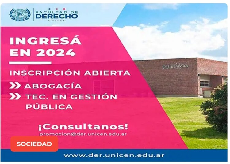 Ingreso 2024 en la Facultad de Derecho de Azul