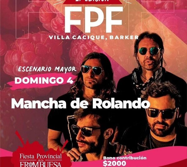 Comenzó la Fiesta Provincial de la Frambuesa, hoy enormes espectáculos musicales