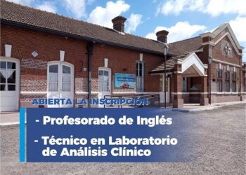Se abre la inscripción para las Carreras de Profesorado de Inglés y Técnico en Laboratorio de Análisis Clínico