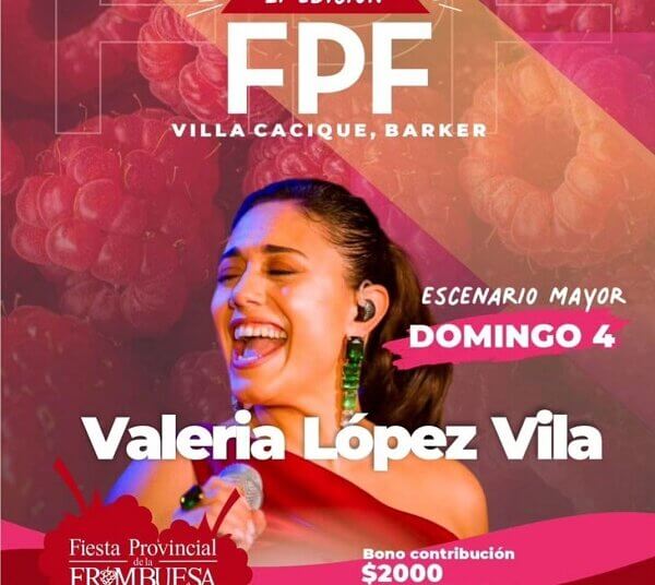 Comenzó la Fiesta Provincial de la Frambuesa, hoy enormes espectáculos musicales