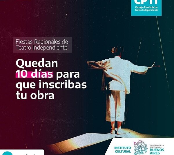 Inscribí tu obra de teatro para participar de las Fiestas Regionales 2024