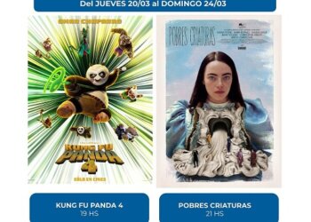  La cartelera del Marinelli para esta semana, Kung Fu Panda y Pobres Criaturas