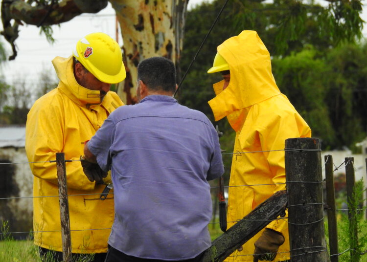 La tormenta de la madrugada voló un techo, y generó problemas en líneas eléctricas