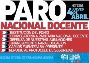 Este jueves habrá Paro Nacional Docente para exigir la vuelta del FONID