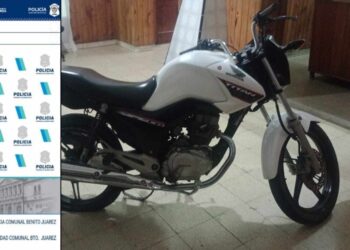 Hallaron una moto sobre ruta 74