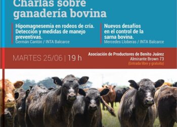 Desde las 19 hs Charla Técnica sobre Sanidad Bovina en la Asoc. de Productores