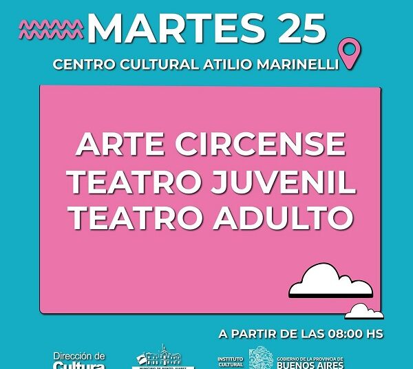 La Etapa Local de Cultura se realiza en el Marinelli, Dirección de Cultura y CFP 401