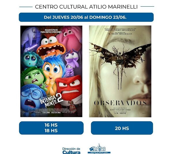 Repetimos estreno!!! Intensamente 2 y Observados en el Marinelli