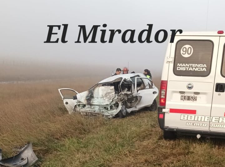 Choque frontal en ruta 3 deja como saldo dos fallecidos