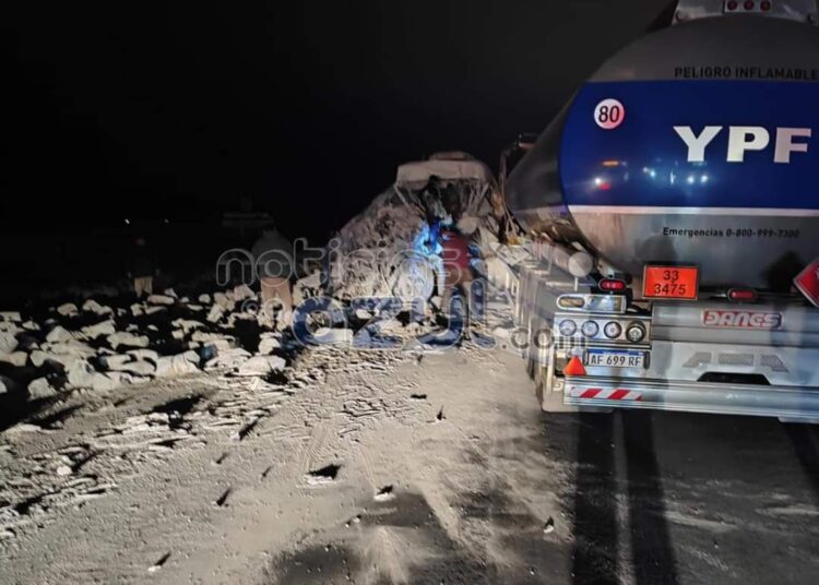 Choque de camiones en la ruta nacional 3 a la altura de Azul