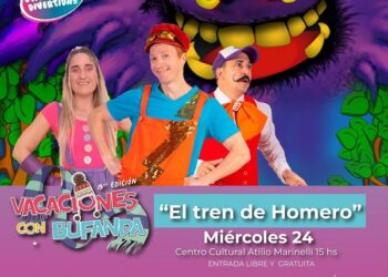 Vacaciones con Bufanda, El Tren de Homero se presenta este miércoles en el Marinelli