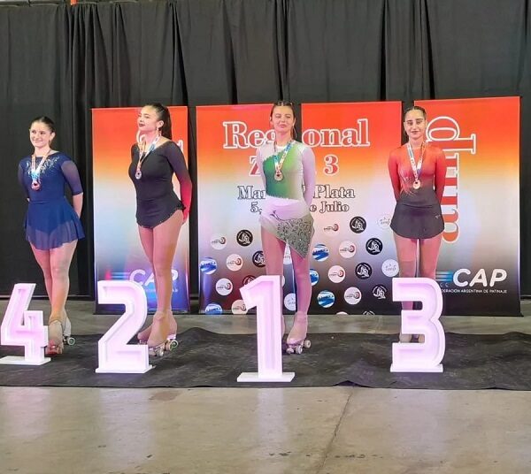 Seis patinadoras de Juarense participaron del Selectivo Nacional en Mar del Plata