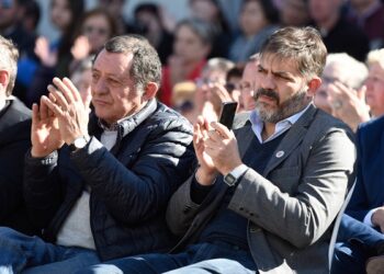 El intendente Marini acompañó al gobernador Kicillof en Guaminí