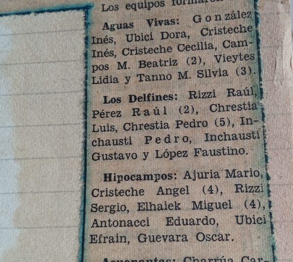 “Durante 10 años trabaje en la enseñanza y preparación del equipo de natación del Club Alumni”