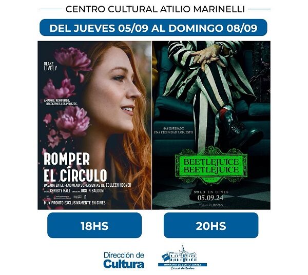 La cartelera de este fin de semana Romper el Círculo y Beetlejuice 2