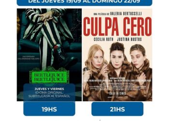 Beetlejuice y Culpa Cero las pelis para este fin de semana