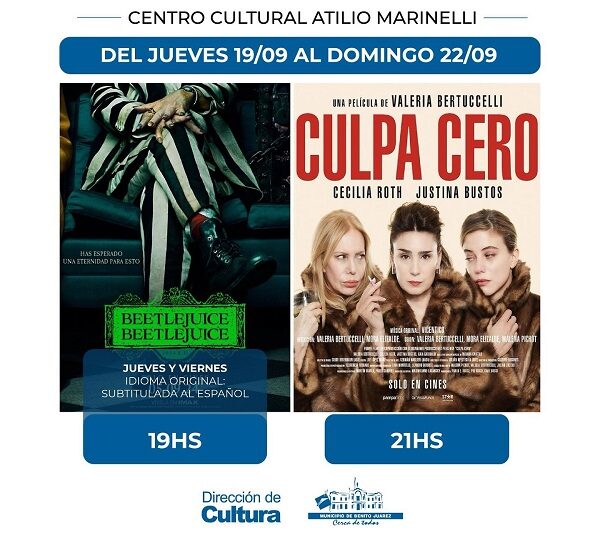 Beetlejuice y Culpa Cero las pelis para este fin de semana