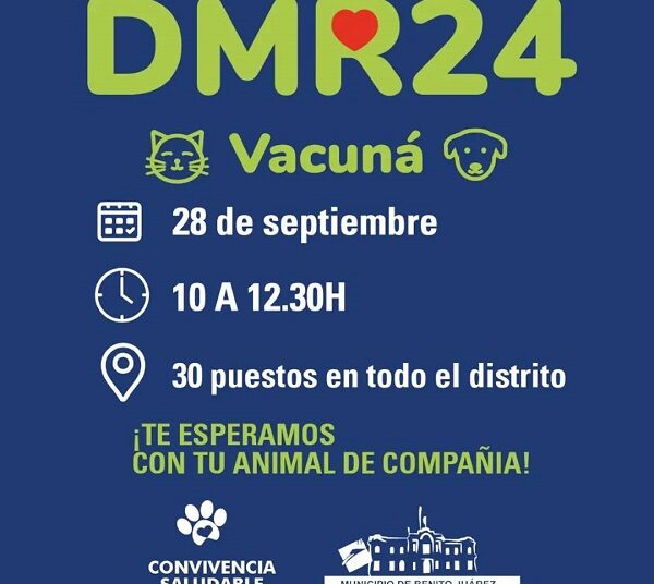 Salud | El municipio llevará a cabo una importante jornada de vacunación antirrábica