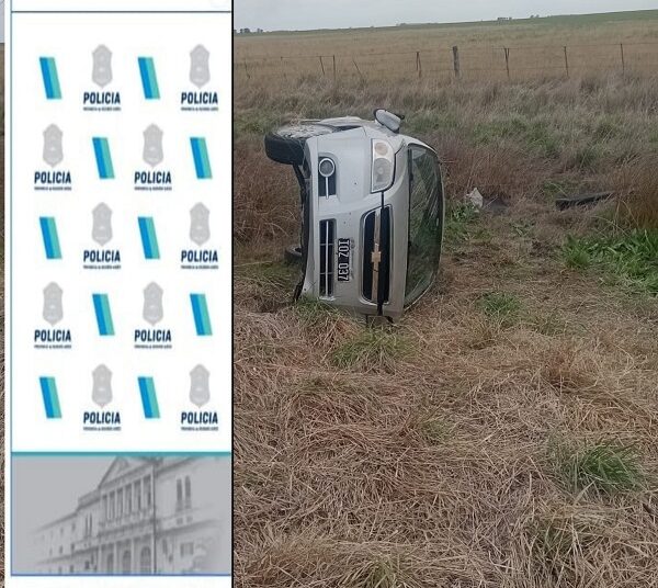Parte Policial del Accidente en Ruta 86 el sábado a la mañana