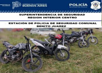 Secuestro en Operativo  de cinco Motocicletas