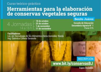 Curso “Herramientas para la elaboración de  Conservas Vegetales Seguras”