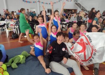 El grupo de Gimnasia Artística del CEF 50 viajó a Olavarría