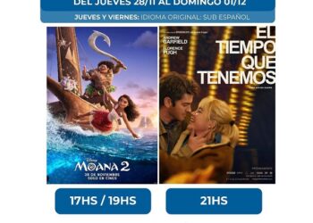 El estreno de este fin de semana, Moana 2 y el Tiempo que Tenemos