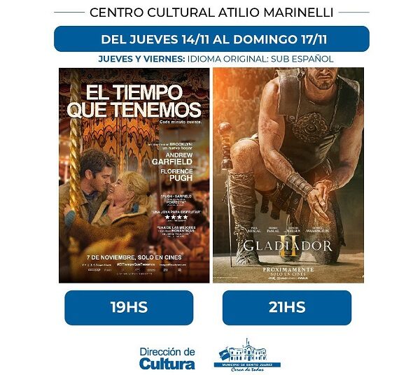 De jueves a domingo, El tiempo que tenemos y Gladiador 2