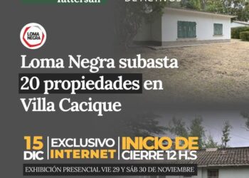 Se subastarán 20 propiedades pertenecientes a la empresa Loma Negra