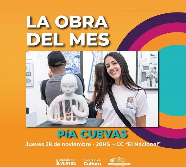 Pía Cuevas, bronce en Bonarenses,  expone su obra en el Centro Cultural El Nacional