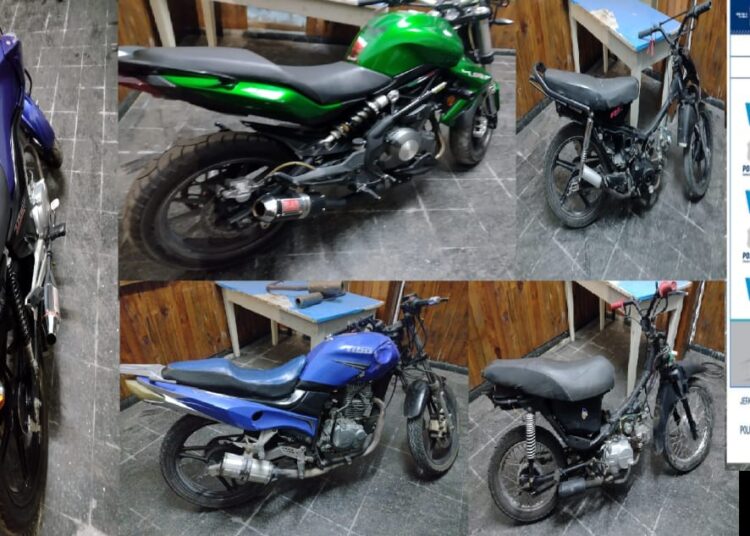 La policía realizó infracciones en el marco de un nuevo encuentro de motos
