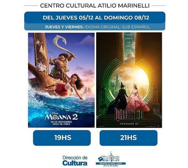 Los estrenos de este fin de semana, Moana y Wicked: parte 1