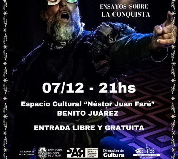 Teatro «Oro. Ensayos sobre la conquista» una propuesta imperdible este domingo