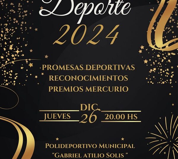Desde las 20 hs se realiza la Noche del Deporte en el Polideportivo Municipal