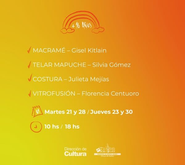 Talleres INTENSIVOS de verano ¡Las últimas dos semanas de enero!