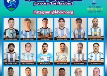 Luciano Silva viaja a la India con la Selección Argentina de Kho-Kho