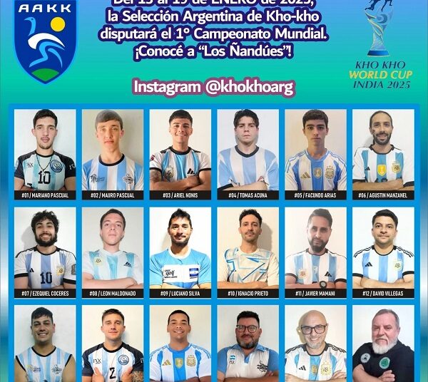 Luciano Silva viaja a la India con la Selección Argentina de Kho-Kho