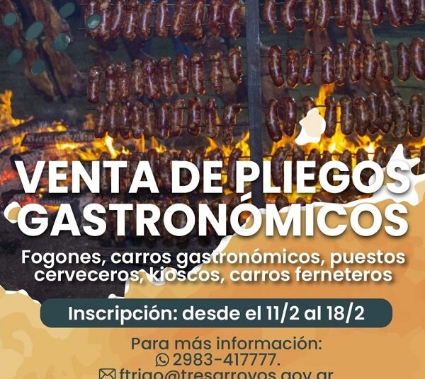 Venta de Pliegos para Licitaciones de la Fiesta Provincial del Trigo 2025