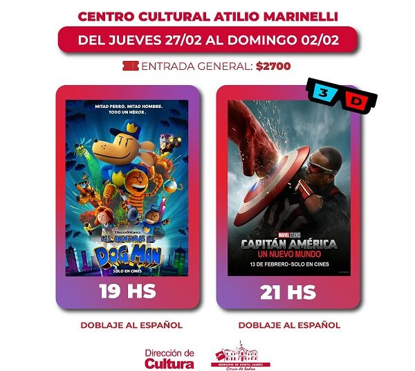 SEGUNDA OPORTUNIDAD para ver estos ESTRENOS en la pantalla del Atilio Marinelli