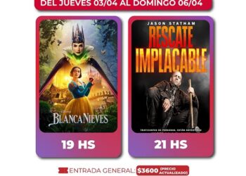 Este fin de semana se proyecta Blancanieves y Rescate Impacable