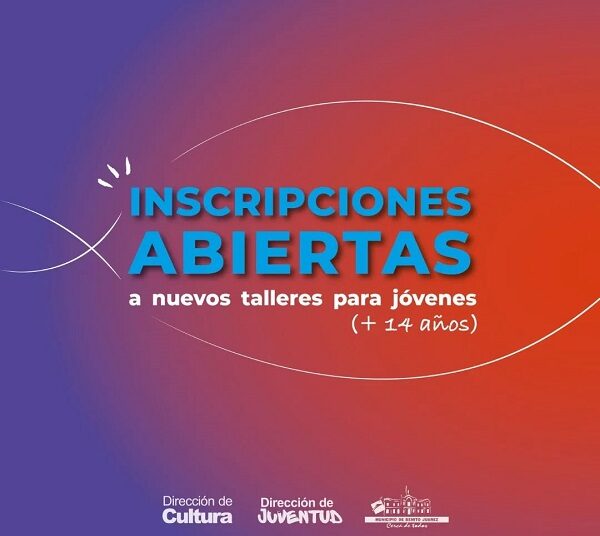 Talleres, INSCRIPCIONES ABIERTAS  hasta el domingo 4 de mayo