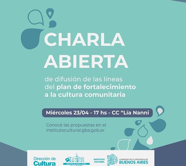 Charla Abierta de difusión de las líneas del Plan de Fortalecimiento y Cultura Comunitaria