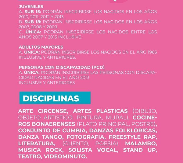 JUEGOS BONAERENSES 2025,  ¡INSCRIPCIONES ABIERTAS!